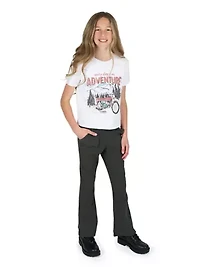 Girls 7-16 Adventure Graphic T-Shirt and Foldover Flare Pants Set