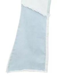 Girls 7-16 Ribbed V-Neck Top and Patchwork Flare Jeans with Accessory