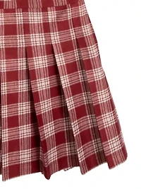 Girls 7-16 Free Bird Graphic T-Shirt and Plaid Skort Set