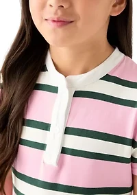 Girls 7-16 Striped Knit Dropwaist Dress