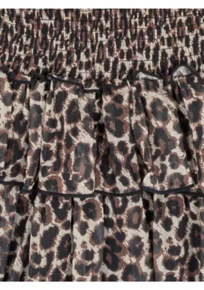 Girls 7-16 Bow Sweater and Animal Printed Skort Set