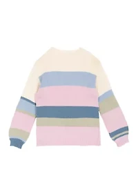 Girls 7-16 Striped Cardigan