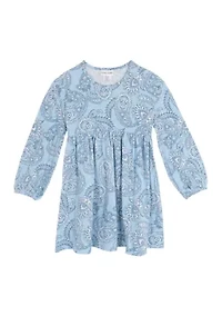 Girls 7-16 Balloon Sleeve Flair Dress