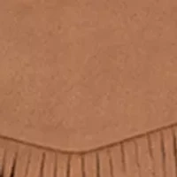 Girls 7-16 Long Sleeve and Suede Fringe Skort Set