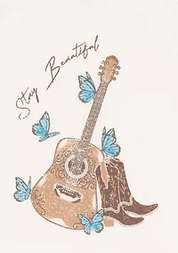 Girls 7-16 Long Sleeve and Suede Fringe Skort Set