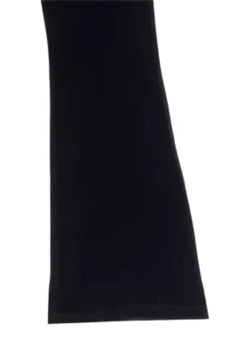 Girls 7-16 Bow Sleeve Sweater and Velvet Pants Set