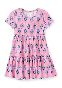Girls 4-6x Block Print Tiered Dress