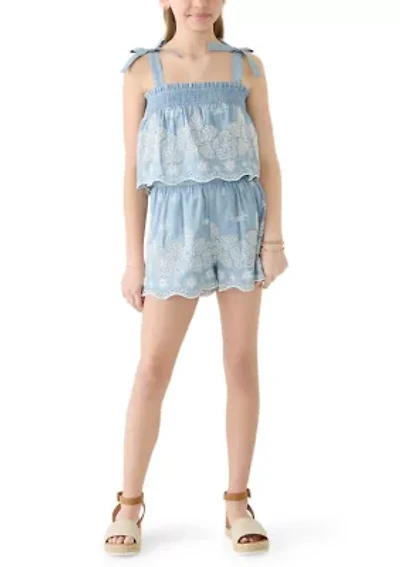 Girls 7-16 3-Piece Embroidered Set