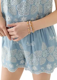 Girls 7-16 3-Piece Embroidered Set