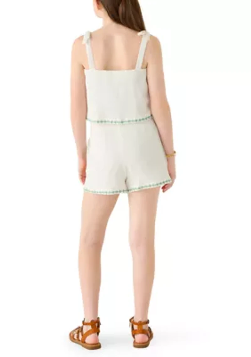 Girls 7-16 2-Piece Embroidered Set