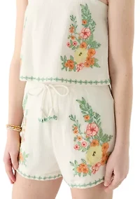 Girls 7-16 2-Piece Embroidered Set