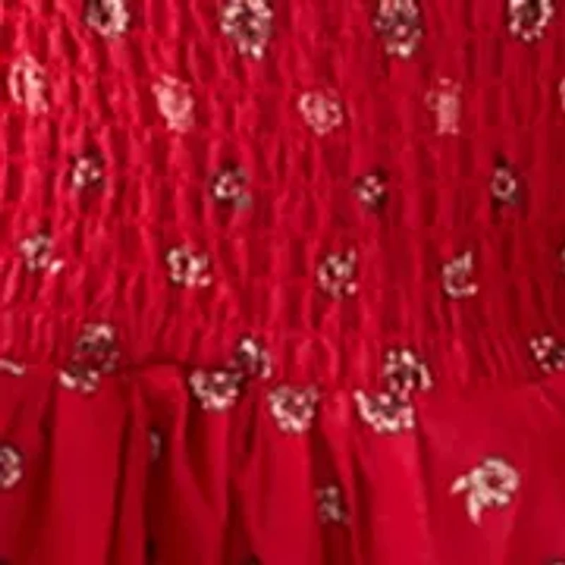 Girls 7-16 Patchwork Stars Shirt and Skort Set