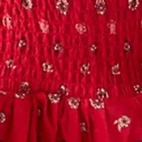 Girls 7-16 Patchwork Stars Shirt and Skort Set
