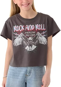 Girls 7-16 Rock and Roll Graphic T-Shirt Shorts Set