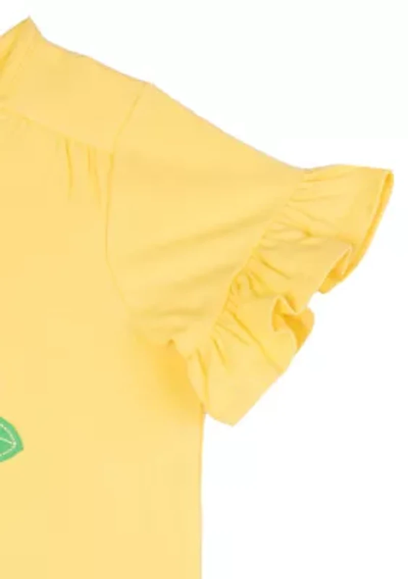 Girls 4-6x Flower Graphic T-Shirt