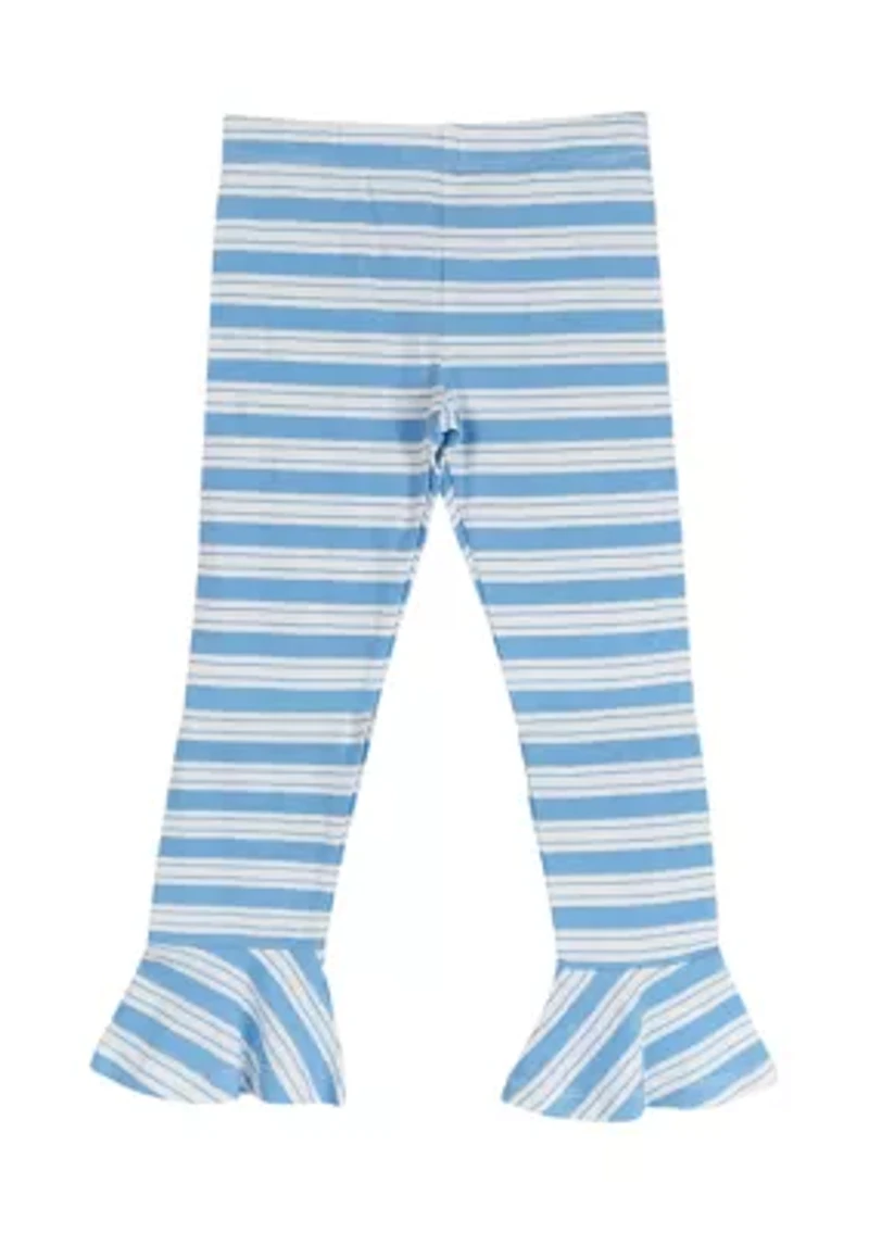 Girls 7-10 Striped Knit Leggings