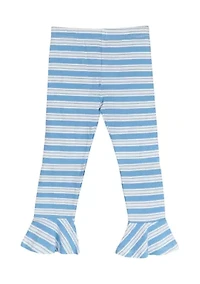 Girls 7-10 Striped Knit Leggings
