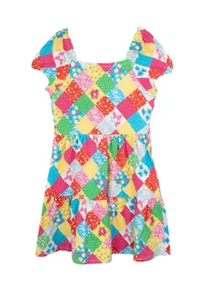 Girls 7-16 Patchwork Dress