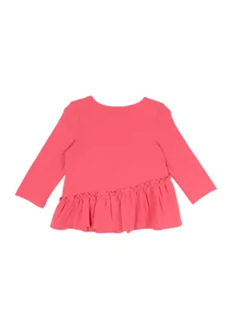 Girls 4-6x Cactus Appliqué Top