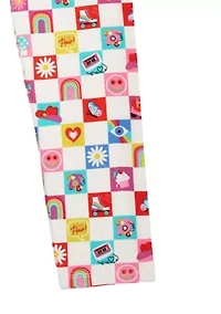 Girls 4-6x Check Icon Leggings