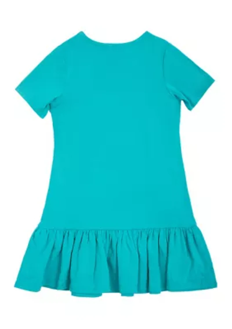 Girls 4-6x Short Sleeve Rainbow Sundress