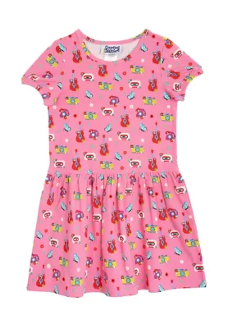 Girls 4-6x Short Sleeve Icon Sundress