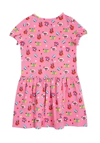 Girls 4-6x Short Sleeve Icon Sundress