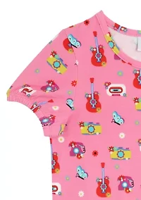 Girls 4-6x Short Sleeve Icon Sundress
