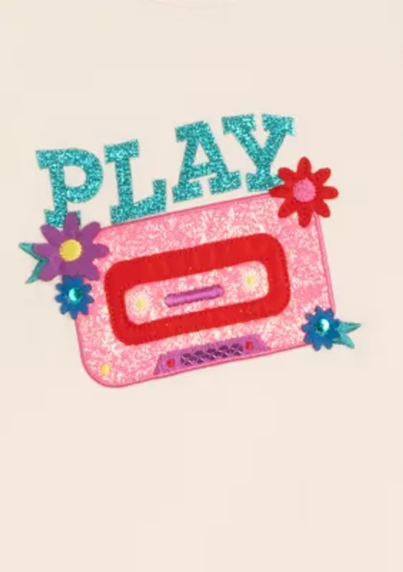 Girls 4-6x Long Sleeve Play Cassette Top