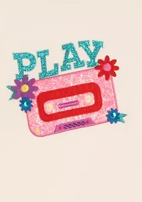 Girls 4-6x Long Sleeve Play Cassette Top