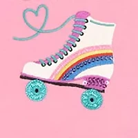 Girls 4-6x Skate Sequin Graphic T-Shirt