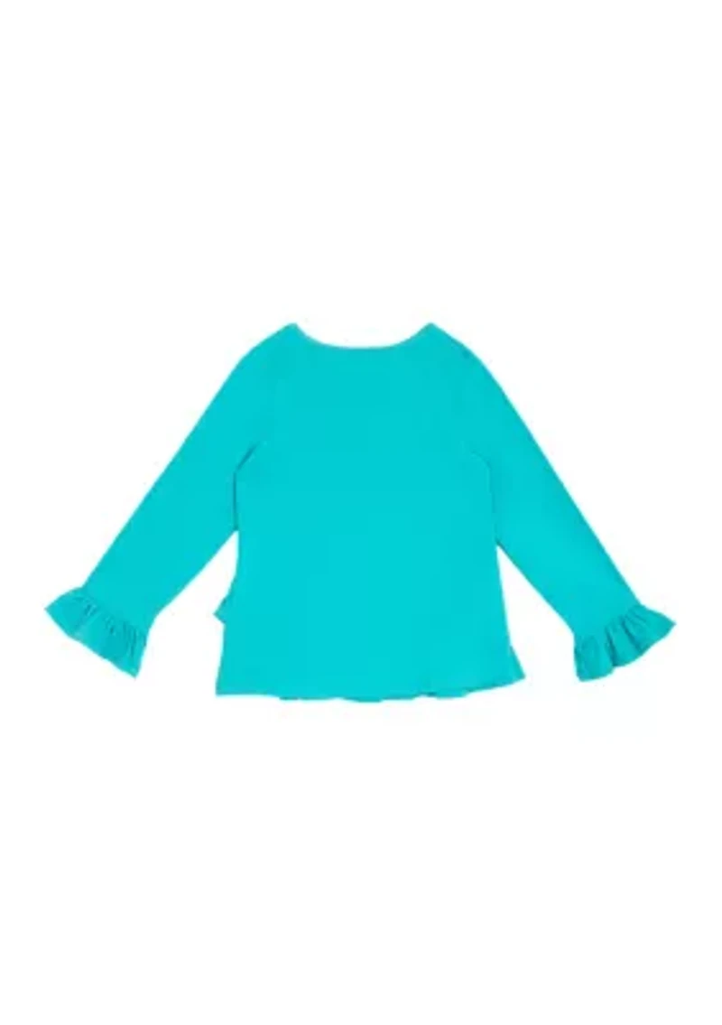 Girls 4-6x Phone Appliqué Top