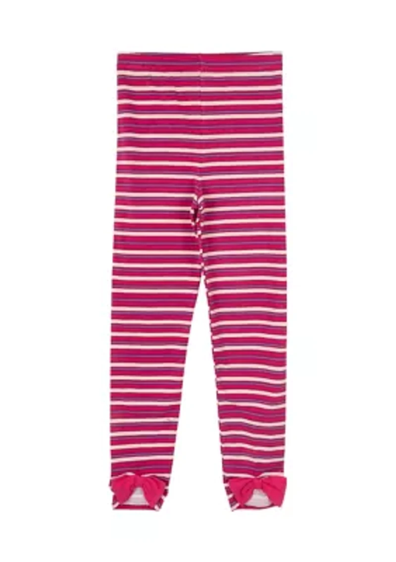 Girls 7-16 Striped Leggings