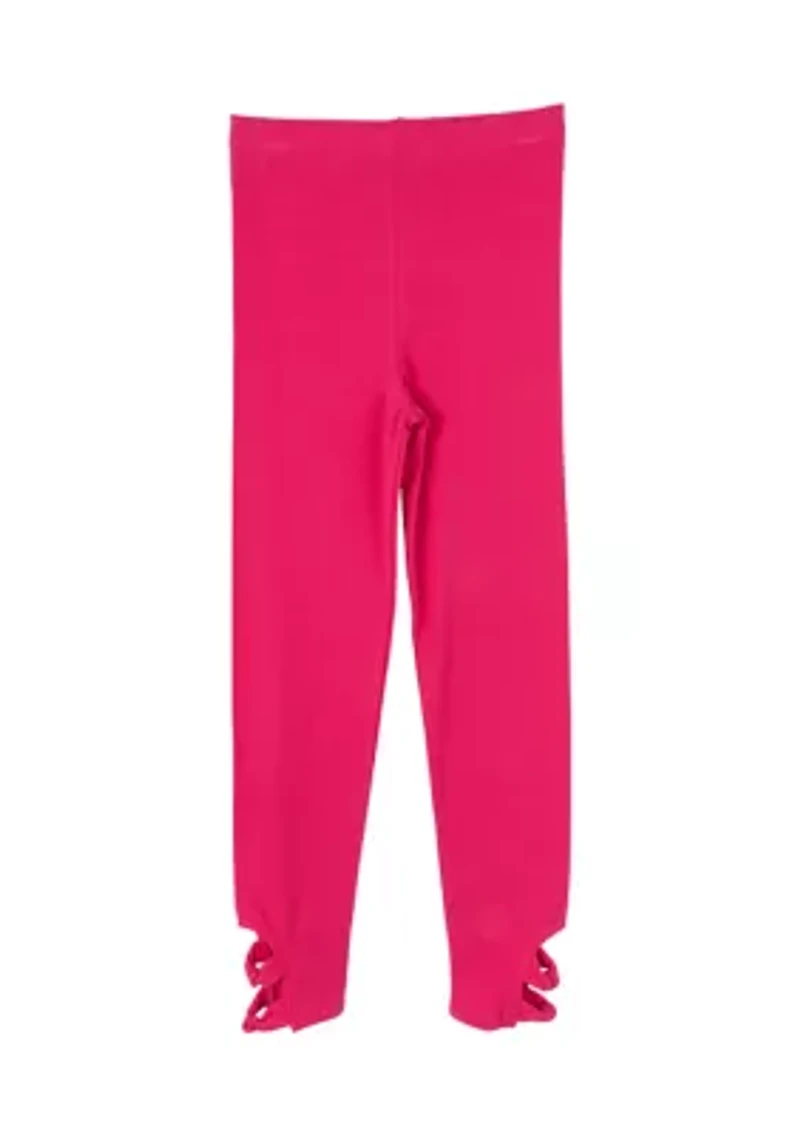 Girls 7-16 Solid Knotted Twist Leggings