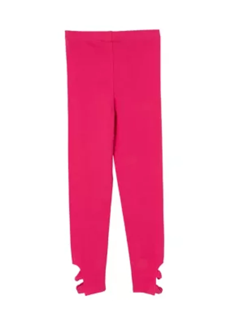 Girls 7-16 Solid Knotted Twist Leggings