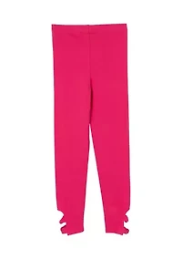 Girls 7-16 Solid Knotted Twist Leggings