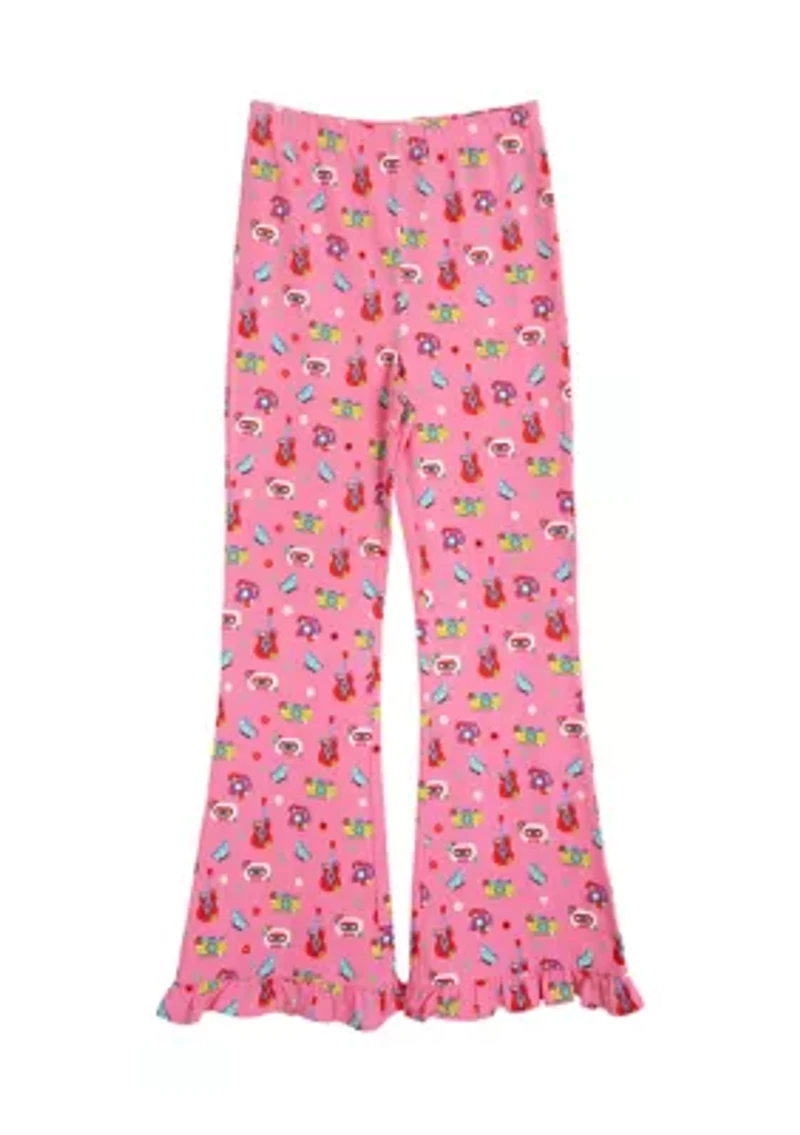 Girls 7-16 Printed Flared Leggings