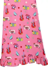 Girls 7-16 Printed Flared Leggings