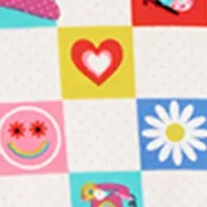 Girls 7-16 Check Icon Tiered Sundress