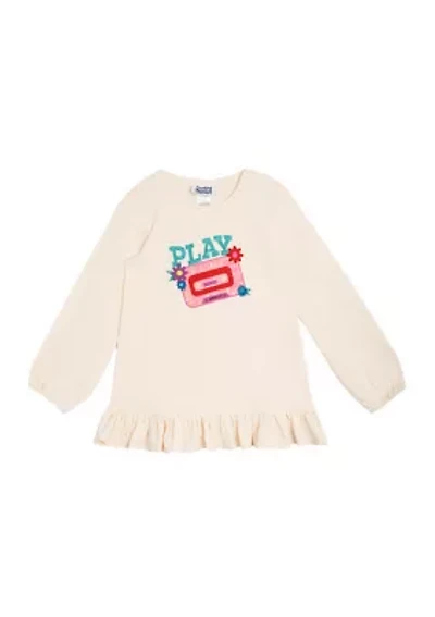 Girls 7-16 Cassette Appliqué Top
