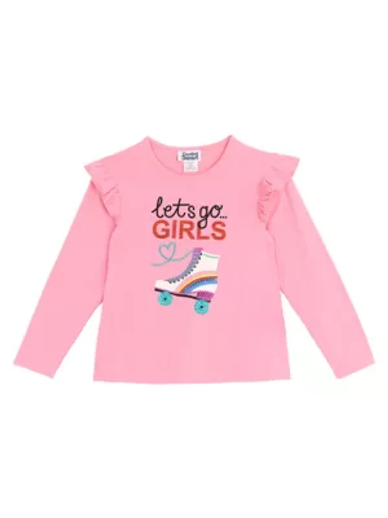 Girls 7-16 Long Sleeve Skate Graphic T-Shirt