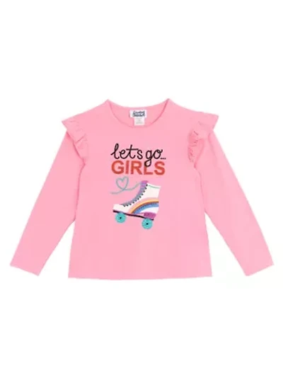 Girls 7-16 Long Sleeve Skate Graphic T-Shirt