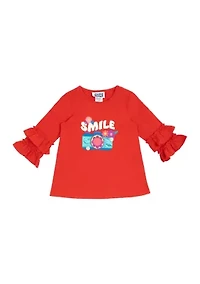 Girls 7-16 Camera Appliqué Top