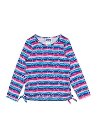 Girls 4-6x Stripe Smile T-Shirt