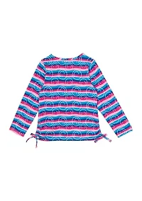 Girls 4-6x Stripe Smile T-Shirt