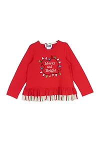 Girls 4-6x  Merry and Bright Top