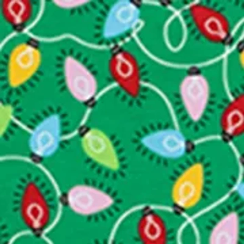 Girls 4-6x Long Sleeve Christmas Lights Print Dress