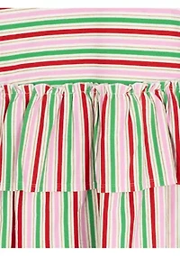 Girls 4-6x Long Sleeve Stripe Dress