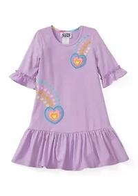 Girls 4-6x Hearts Maxi Dress