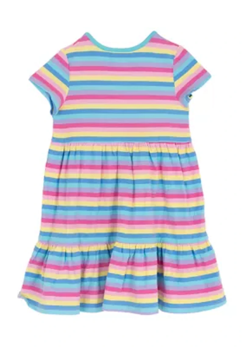 Girls 4-6 Striped Flower Dress